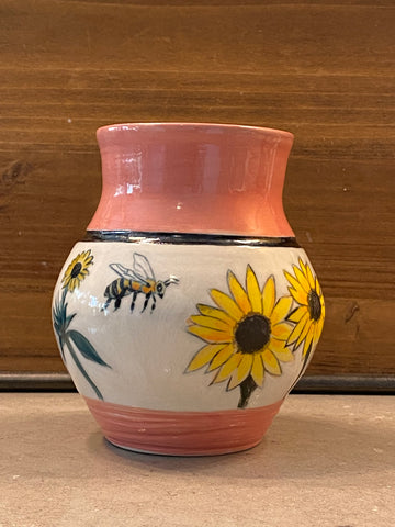 (Copy) “Sunflower and Bee” Vase and “Deer” Mug for Erica Jean