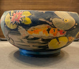 “Why not? Swimming Koi Among Lotus” Bowl