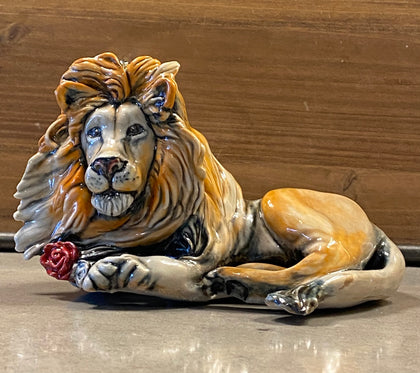 “Majestic Lion” Ceramics Sculpture