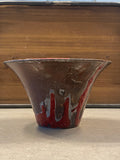 RAKU Fired Red Bowl