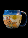 “Garden Bunnies & Hummingbirds” Mug