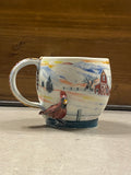 Winter Wonderland Series “Cardinal Pair on the Homestead” Mug