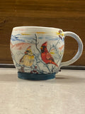 Winter Wonderland Series “Cardinal Pair on the Homestead” Mug
