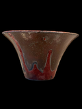 RAKU Fired Red Bowl