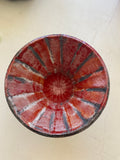 RAKU Fired Red Bowl