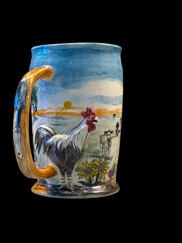 “As the Rooster Crows” Mug